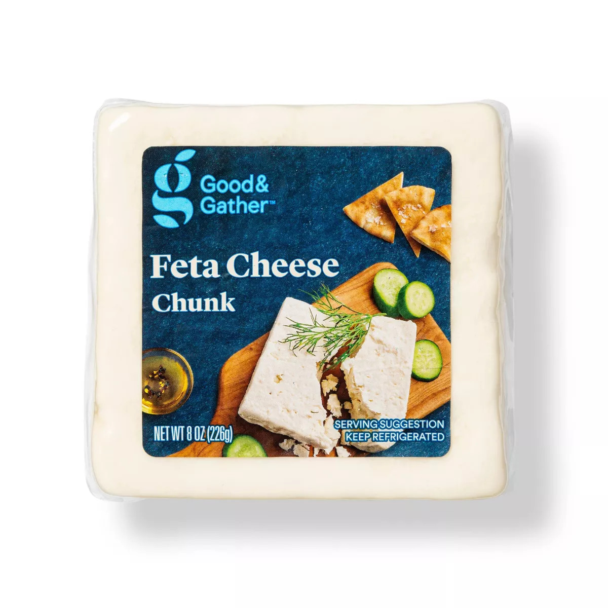 Feta Cheese Chunk - 8oz - Good & Gather™ | Target