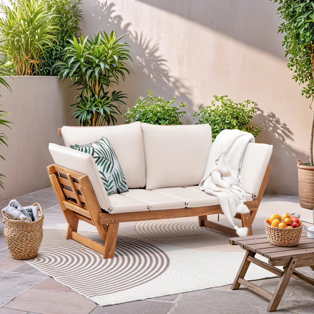 Kenessa 77.9" Wide Outdoor Straight Patio Sofa with Cushions | Wayfair North America