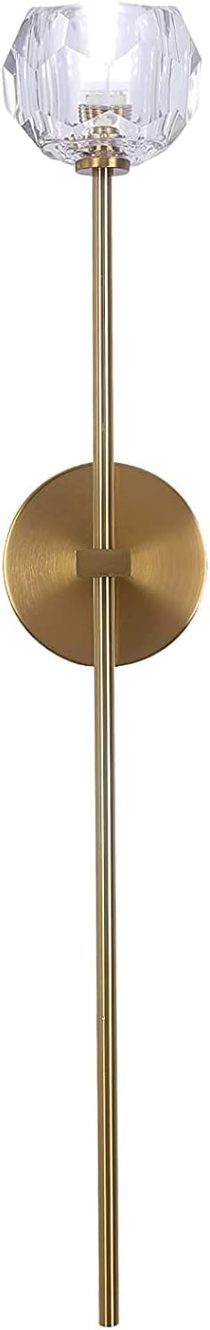 BOKT Luxury Crystal Ball Wall Lamp Modern Wall Mounted Light Antique Brass for or Living Room Bat... | Amazon (US)