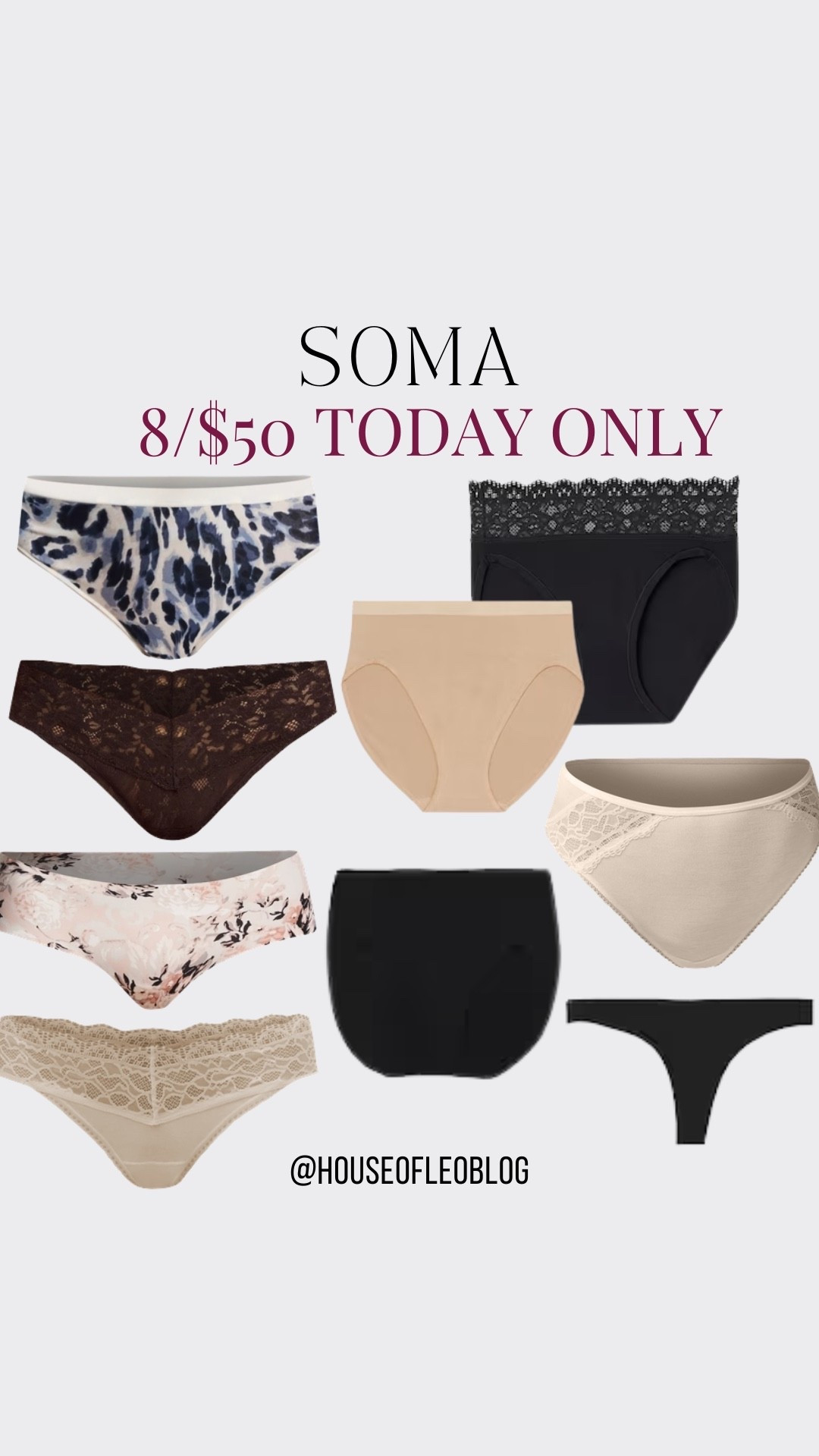 Soma panties, thongs, underwear, undergarments

#LTKSaleAlert