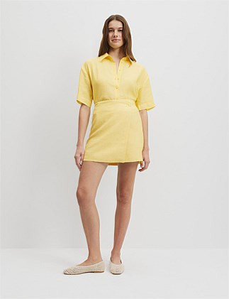 Country Road Organically Grown Linen Wrap Mini Skirt | David Jones | David Jones (Australia & New Zealand)
