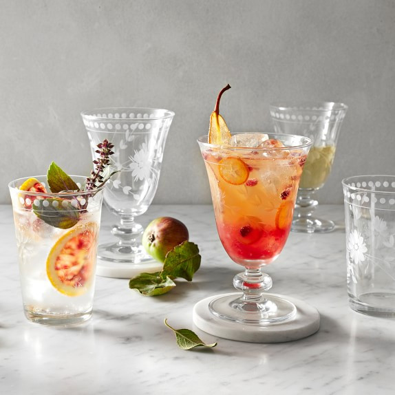 Vintage Etched Goblets | Williams-Sonoma