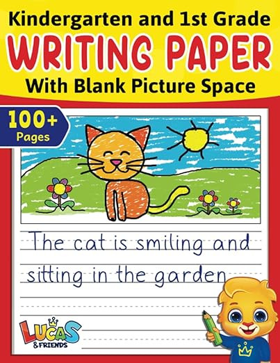 Kindergarten & 1st Grade Writing Paper With Blank Picture Space: Primary Composition Notebook K-2... | Amazon (US)