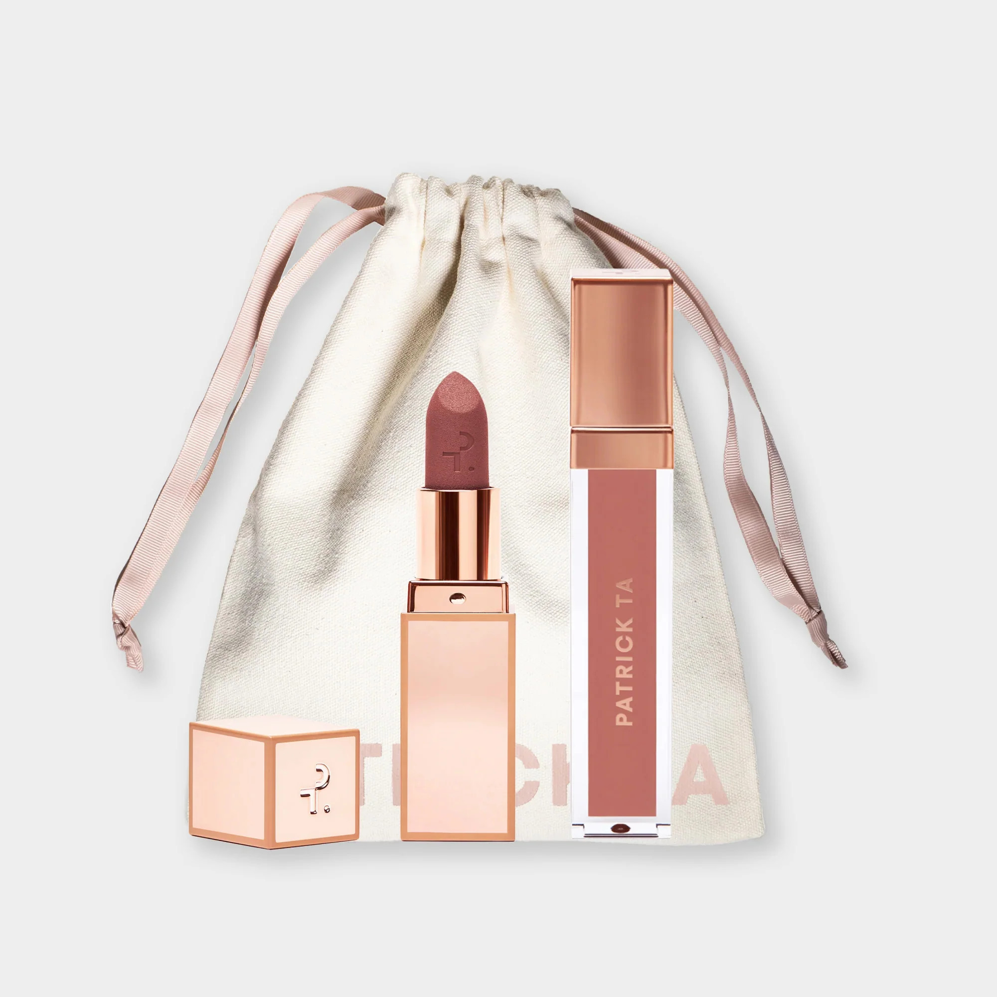 Matte Lipstick & Silky Lip Creme Duo | Patrick Ta Beauty