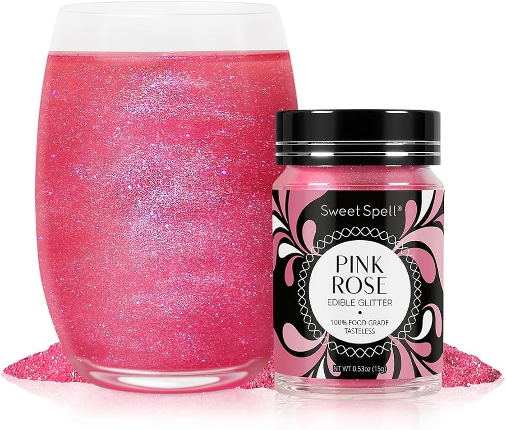 Sweet Spell Pink Edible Glitter (15g) - Shimmer Sparkles for Drinks, Cakes, Cocktails - 100% Edib... | Amazon (CA)
