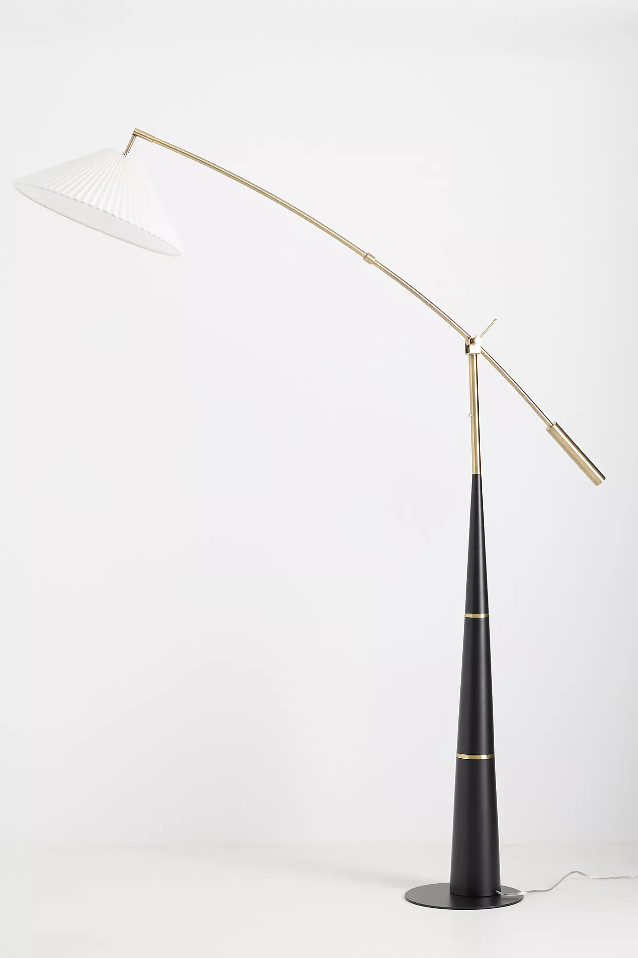 Leroy Pleated Arc Floor Lamp | Anthropologie (US)