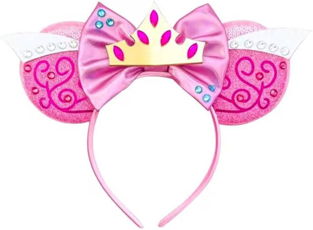 MADO Sleping Beauty Mouse Ears Headband for Women adults kids, Hairband for Princess Dress Up, Pa... | Amazon (US)