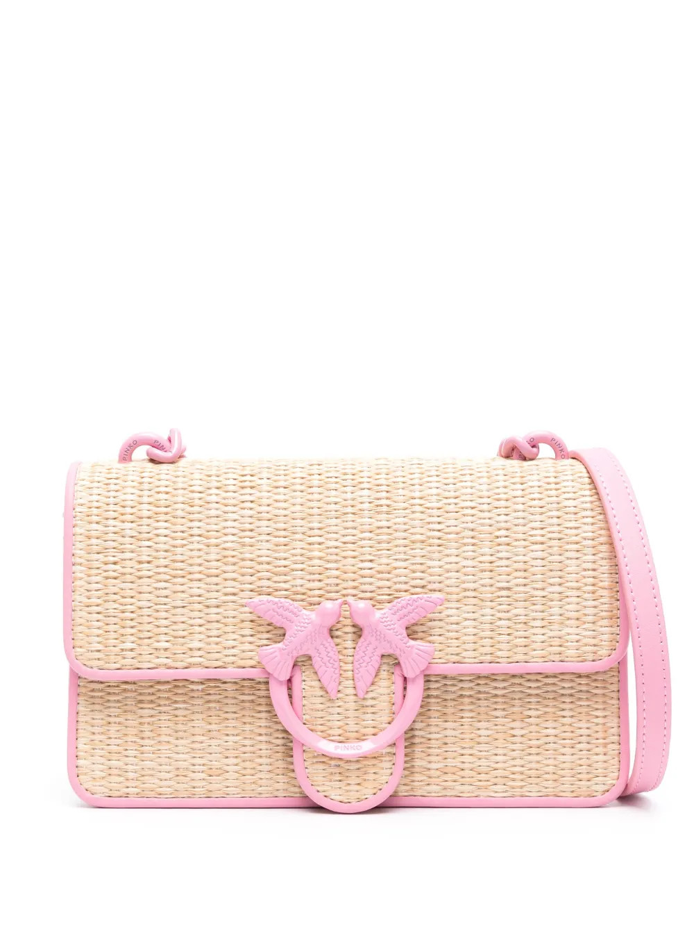 mini Love One raffia shoulder bag | Farfetch Global
