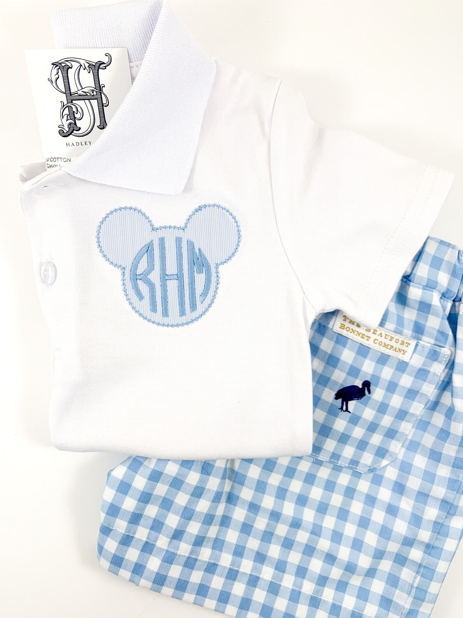 Boy's White Polo With Blue Monogram and Applique - Etsy | Etsy (US)