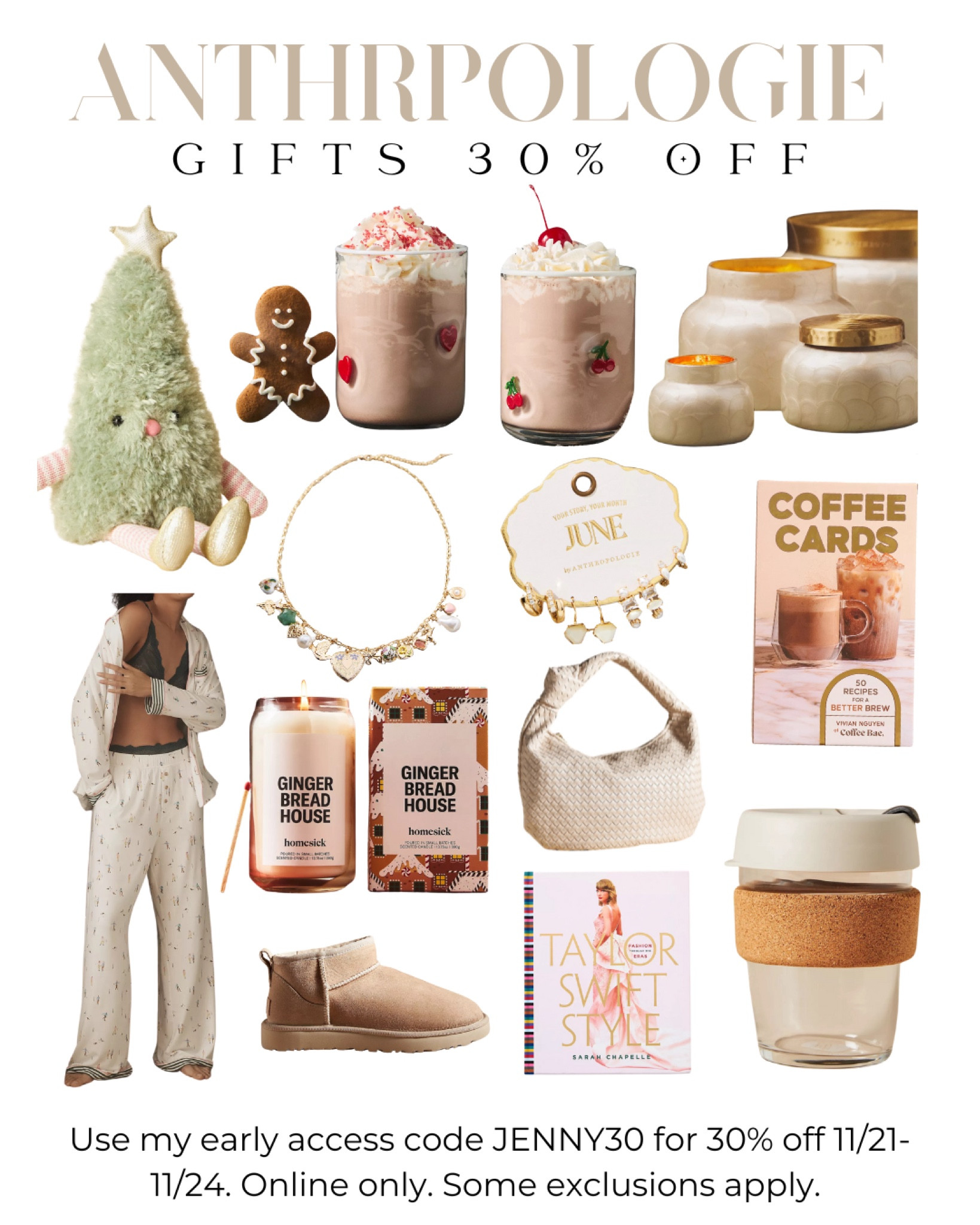 Here's what I know... and get it 30% off using code JENNY30 until 11/24. Online only. Free shipping over $50. 

The Icon glasses are trending all over the place and with 20 different designs, there's a glass for everyone. 

The glass, reusable coffee cup is also viral sensation but pair it with the coffee cards for unique drink ideas. 

The Taylor Swift Style book is the first I've seen not geared towards kids. This is an elevated coffee table book for the older Swiftie. 

#LTKGiftGuide #LTKHome #LTKStyleTip