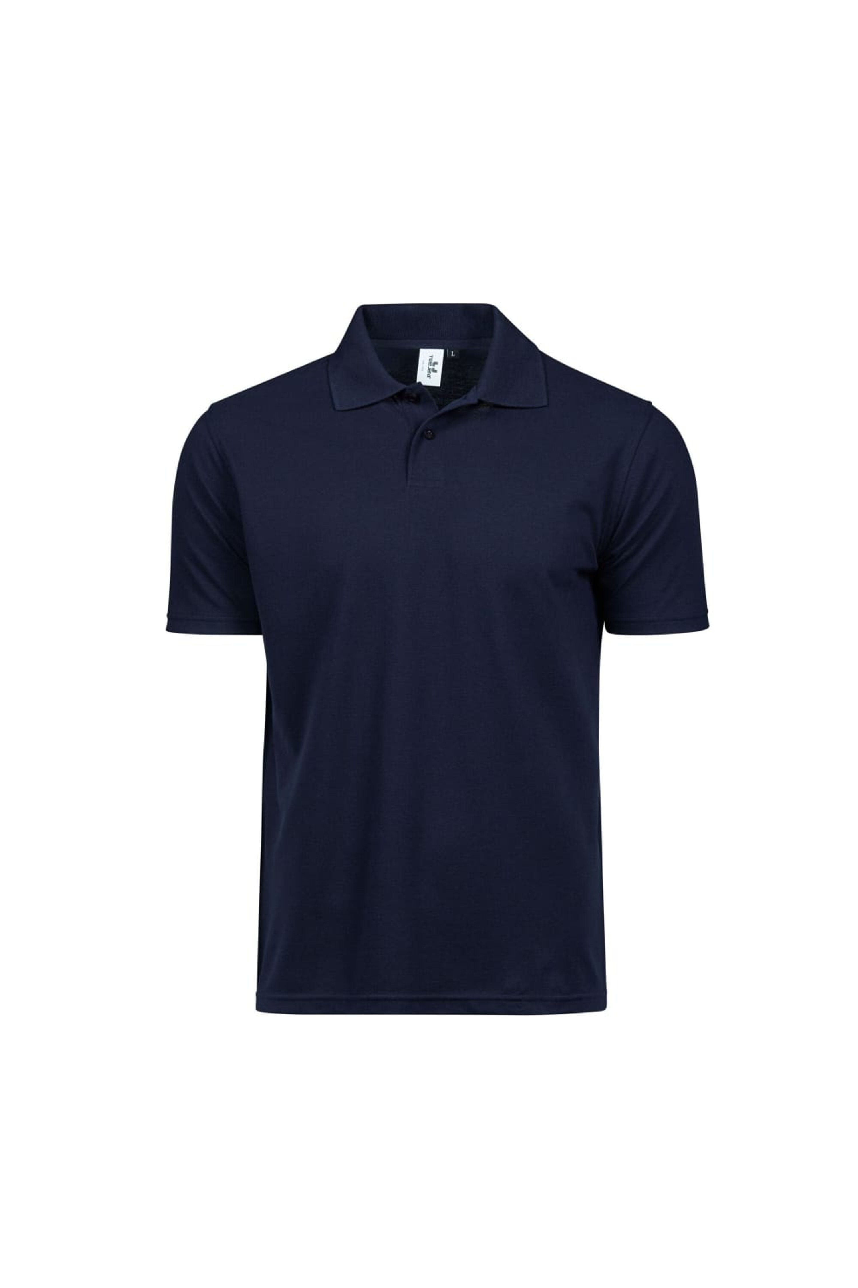 Tee Jays Mens Power Polo Shirt (Navy Blue) - L - Also in: XXL, 5XL, XS, XL, M, 4XL, S, 3XL | Verishop