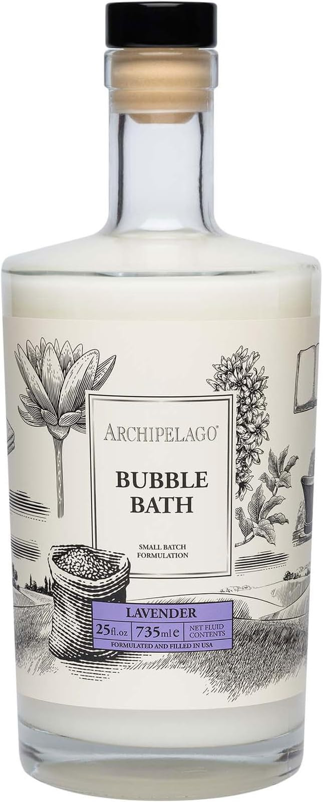 Archipelago Botanicals Luxury Lavender Bubble Bath, Moisturizing and Hydrating Gentle Bubble Bath... | Amazon (US)