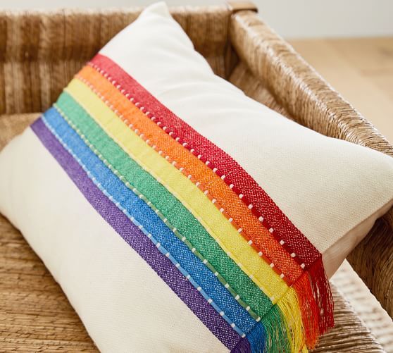 Pride Lumbar Pillow Cover to Benefit The Trevor Project | Pottery Barn (US)