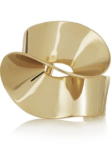 Gold-plated cuff | NET-A-PORTER (UK & EU)