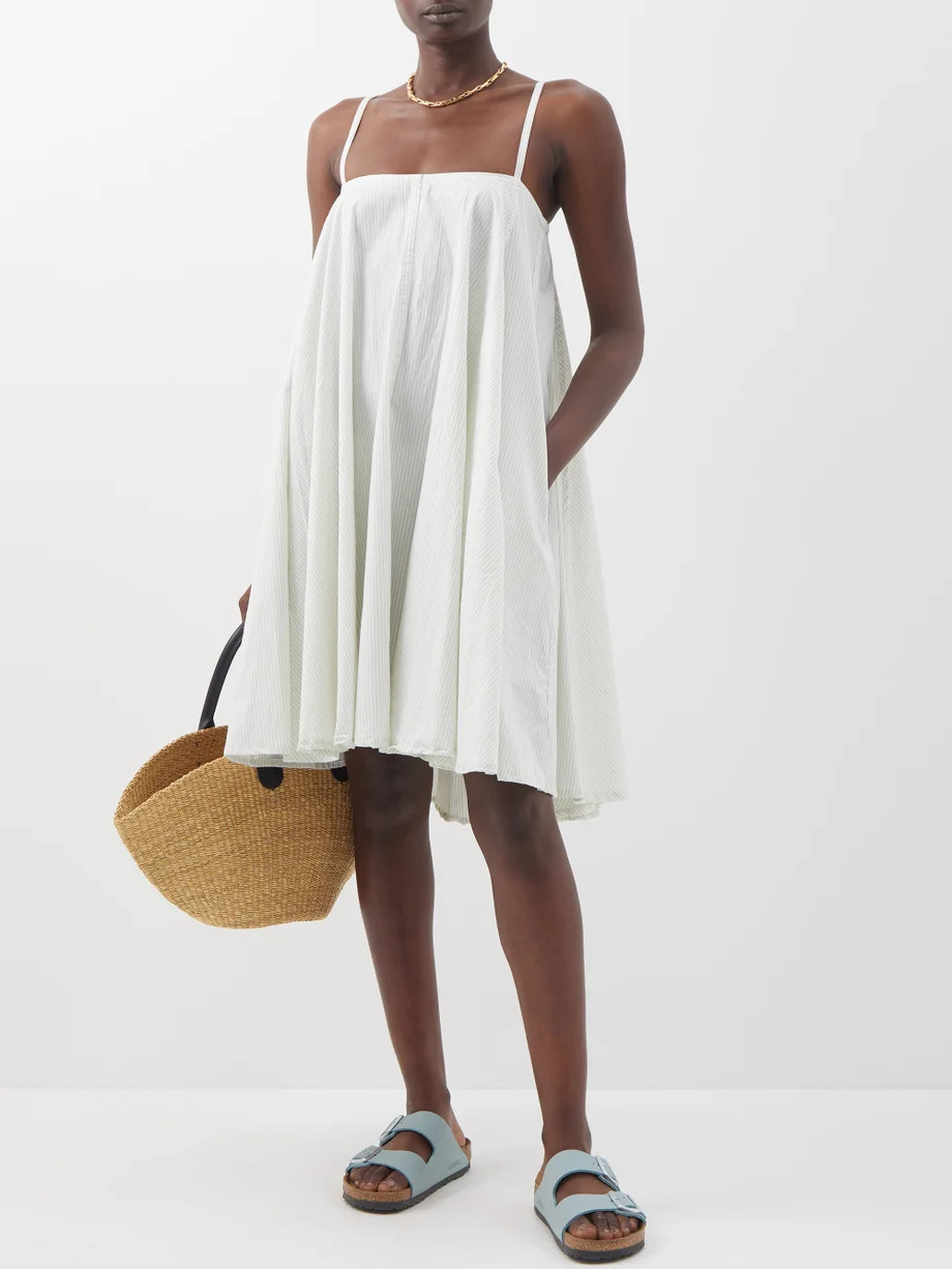 Tea striped organic-cotton dress | Deiji Studios | Matches (UK)