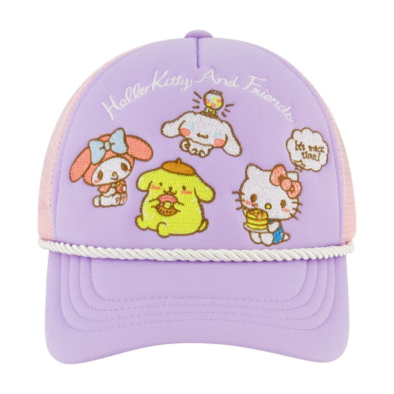 Hello Kitty and Friends Girls Trucker Hat, Purple, One Size Fits Most | Walmart (US)