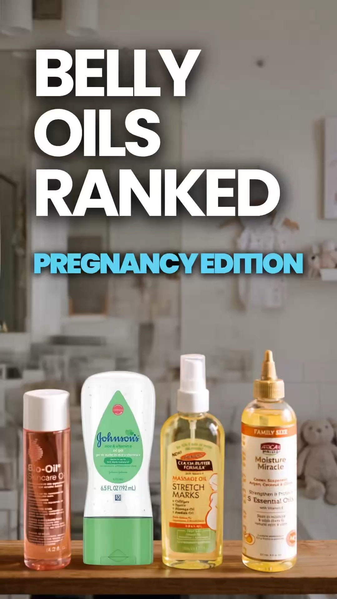 I ranked the 4 body oils I’ve actually used this pregnancy 🥳

Bio-Oil, Vaseline Aloe Oil, Palmer’s Cocoa Butter, African Pride — I’m currently using all four, and the results were not what I expected.

But here’s what nobody tells you:
My “expensive feeling” pick, Palmer’s, has actually been too drying for my skin.
Vaseline Aloe Oil quietly became my everyday #2 — it’s affordable, and it works.
African Pride is the most intense formula, but it’s strictly an emergency-only product for me.

If your skin needs fast absorption with zero grease, Bio-Oil is the one.

#LTKBump #LTKBeauty #LTKmorningroutine