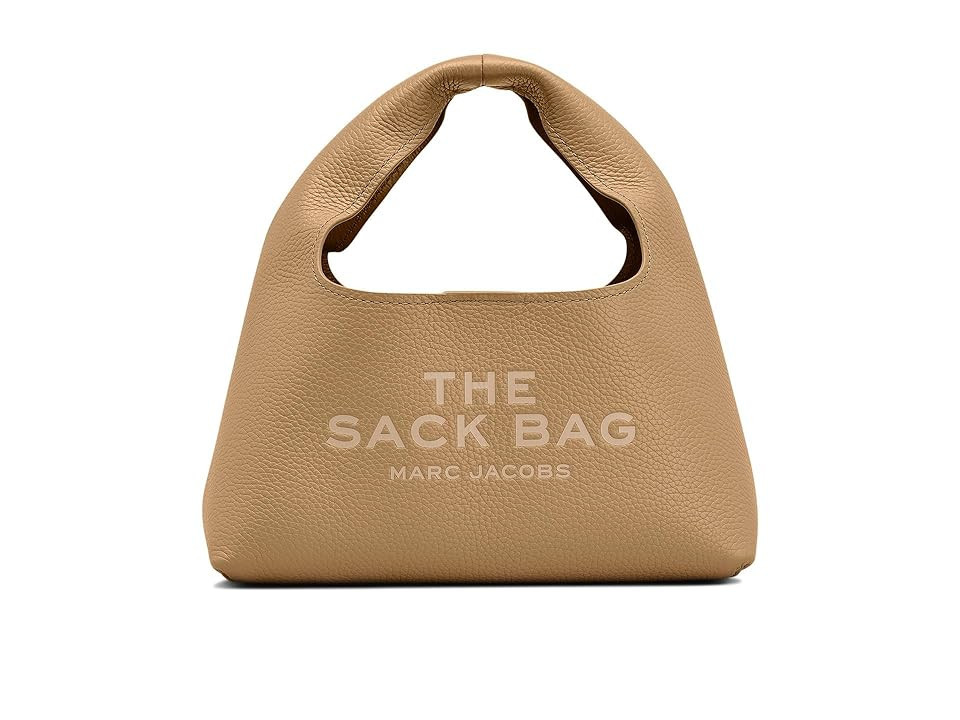 Marc Jacobs The Leather Mini Sack Bag Clutch Women's Handbags Camel, Cotton/Leather | Zappos