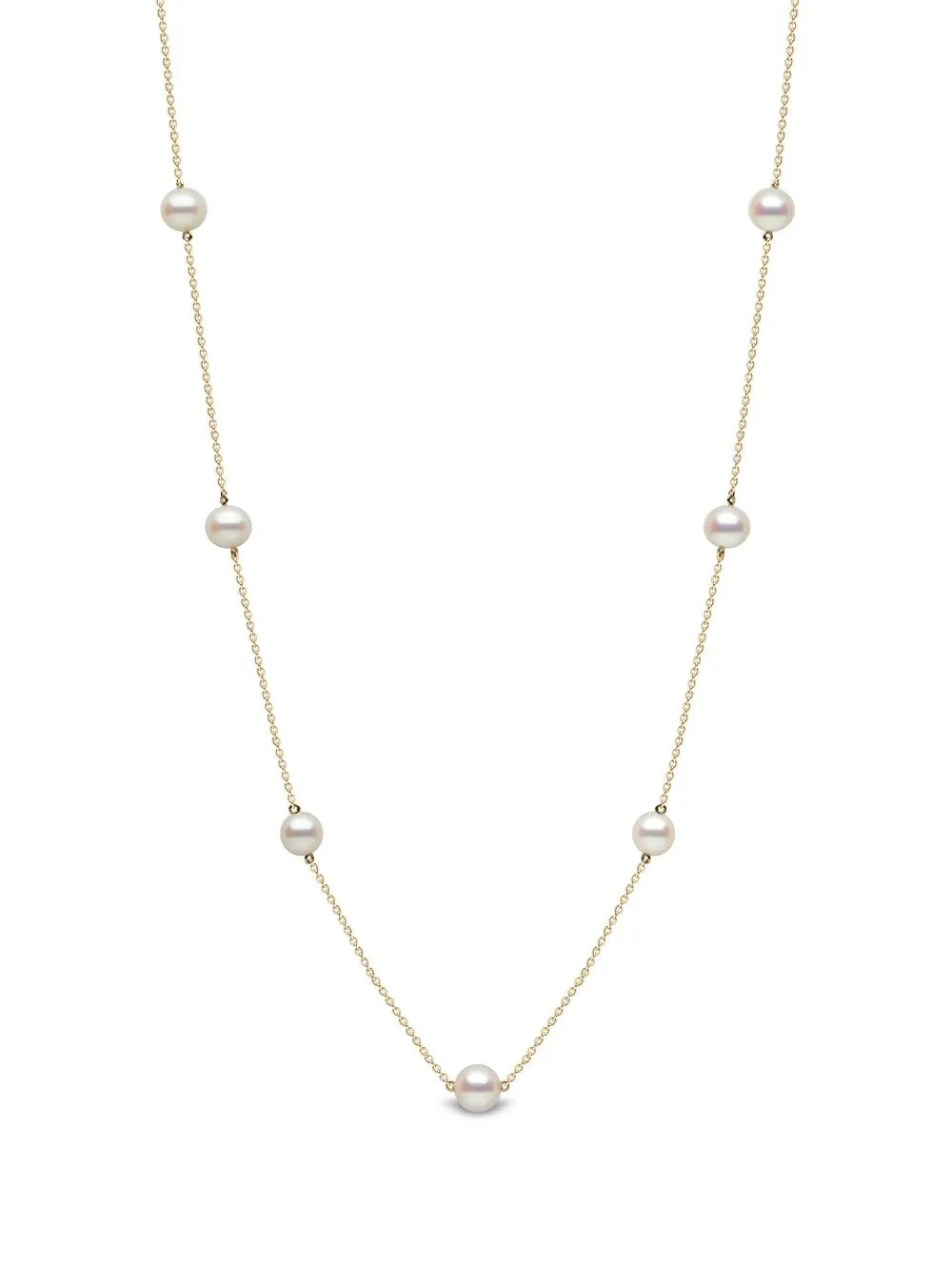 Yoko London 18kt Yellow Gold Classic Pearl Necklace | Gold | FARFETCH | Farfetch Global
