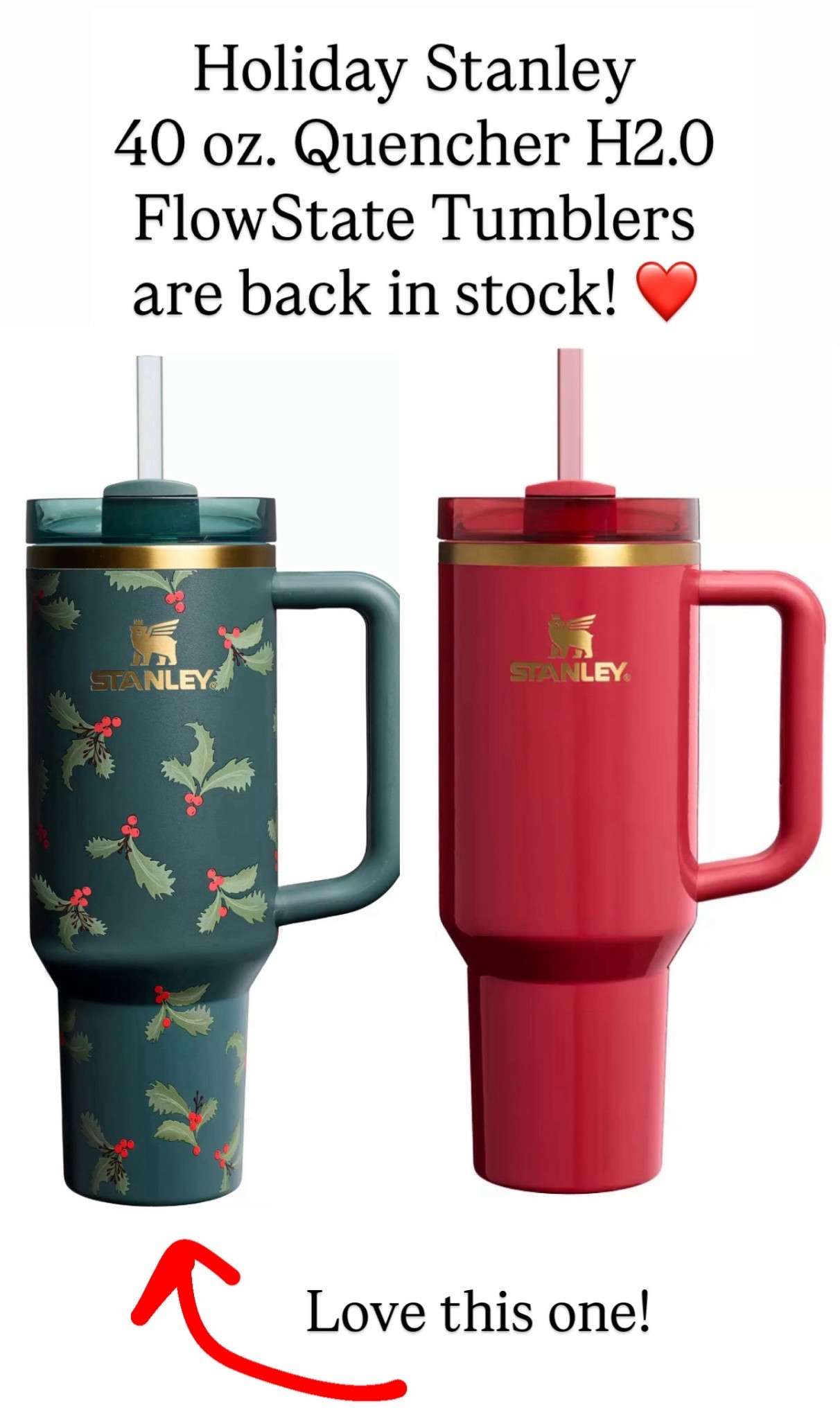 These holiday Stanley’s are back in stock!! 

#LTKHoliday #LTKGiftGuide
