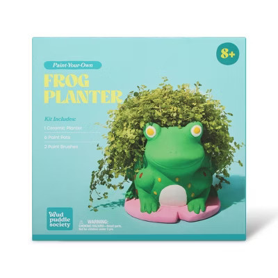 Mud Puddle Society 9pc Frog Planter Garden Art Kit | Target