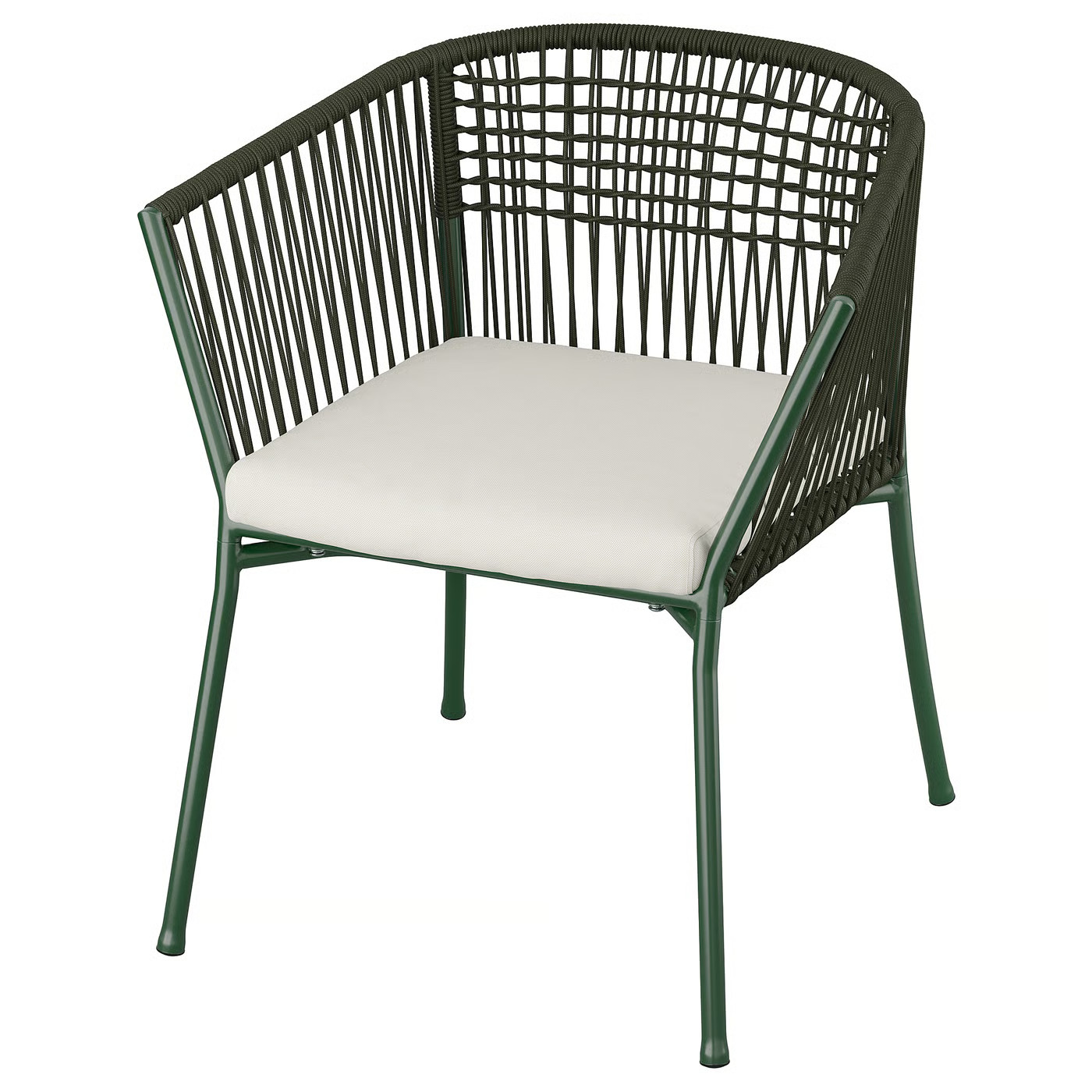 IKEA SEGERÖN armchair, outdoor, dark green/Frösön/Duvholmen beige, Width: 26 3/8 | IKEA US