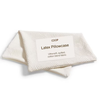 Coop Home Goods Latex Pillow Cover King, Ultra-Soft, Breathable Cotton-Blend Pillowcase with Zipper, Machine Washable, Eco-Friendly, Quilted Cover | Target