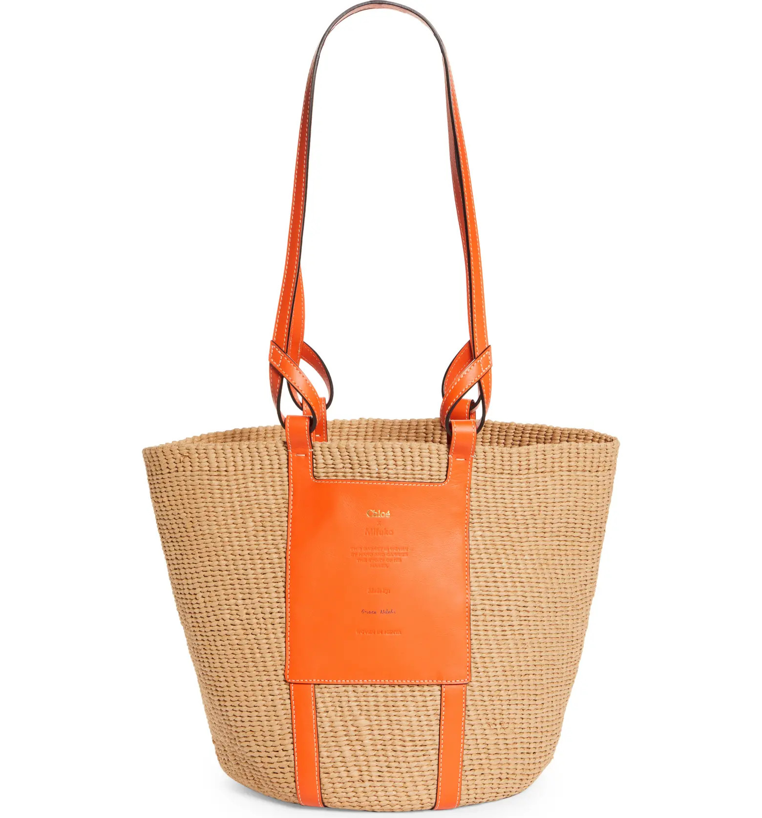 Chloé x Mifuko Large Straw Basket Tote | Nordstrom | Nordstrom