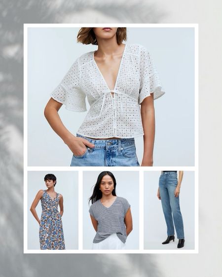 Spring Outfit Inspiration from Madewell - I am loving these new arrivals for spring from Madewell! From cute graphic tees to linen sets, classic jeans to spring dresses, here are my top picks:

#LTKmidsize #LTKstyletip #LTKSeasonal
