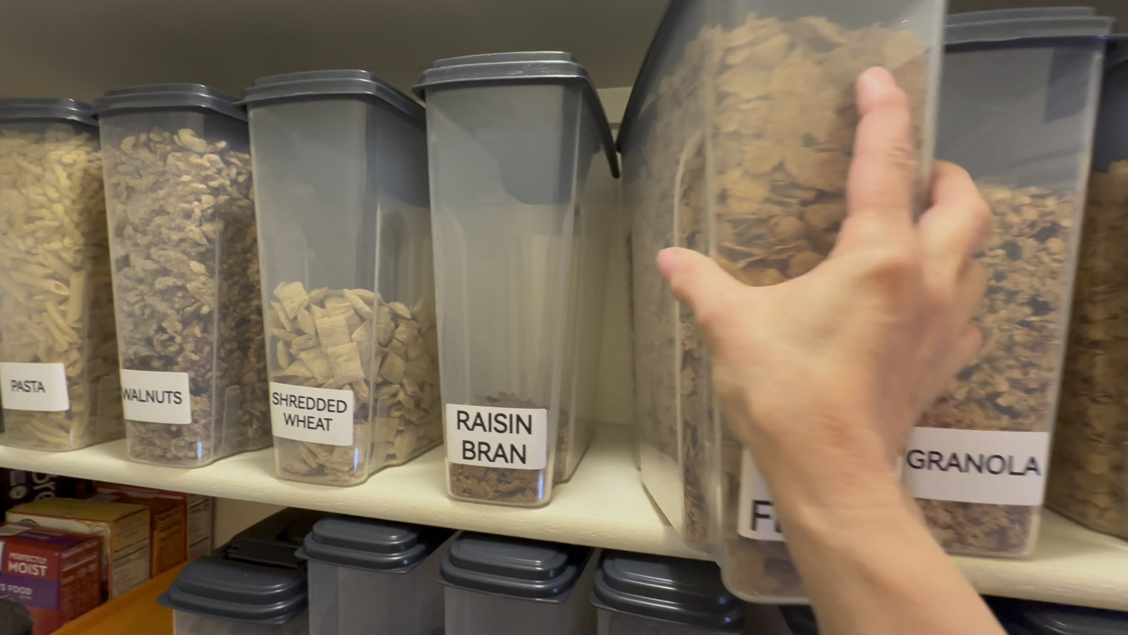 Pantry Overhaul & Organization with #Walmart pourable containers! An affordable & practical cereal station everyone can maintain. #walmartcreator #pantry #organization 

#LTKhome #LTKfindsunder50 #LTKVideo