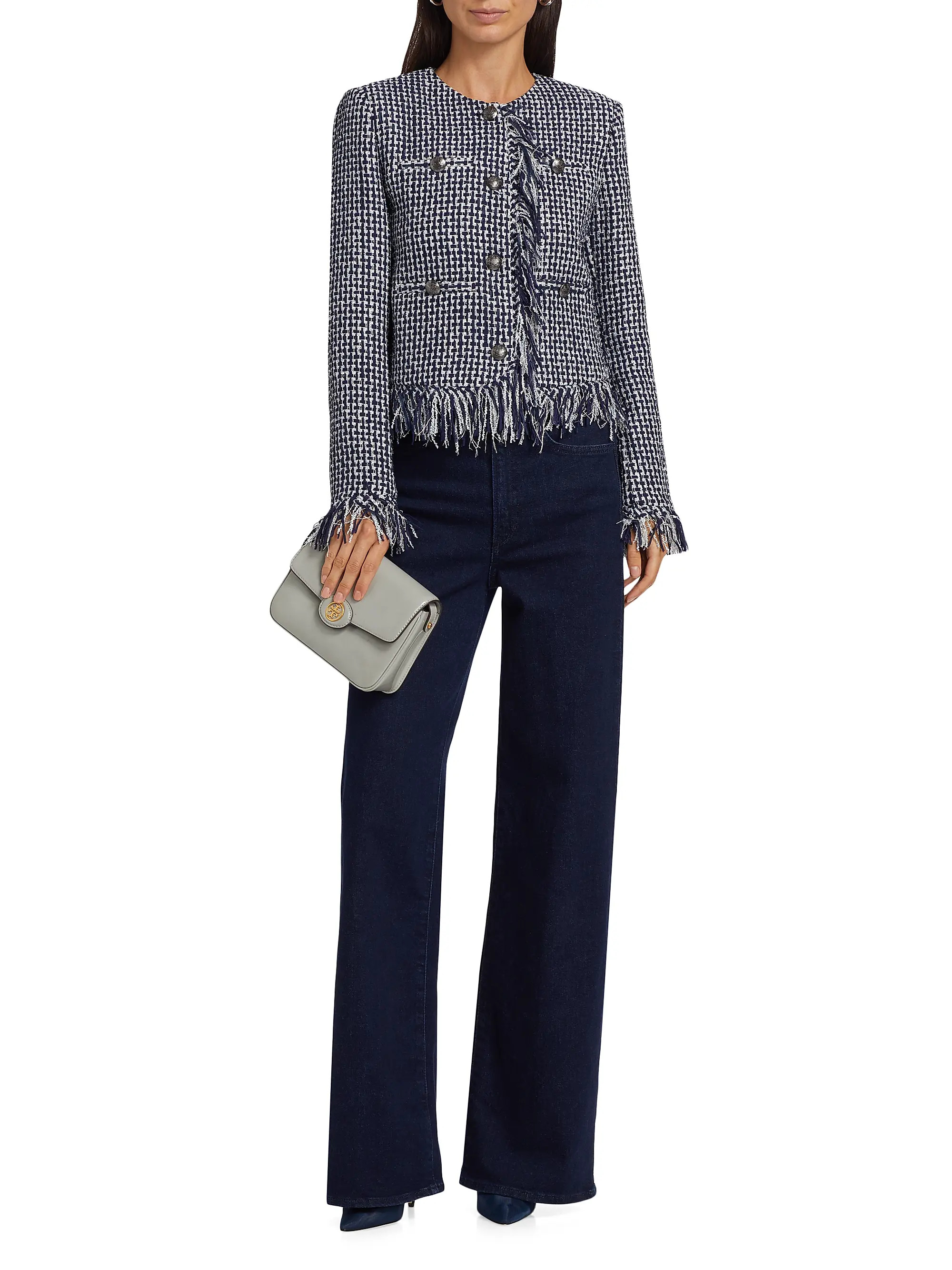 Shop If Only Studio Tweed Bouclé Jacket | Saks Fifth Avenue | Saks Fifth Avenue