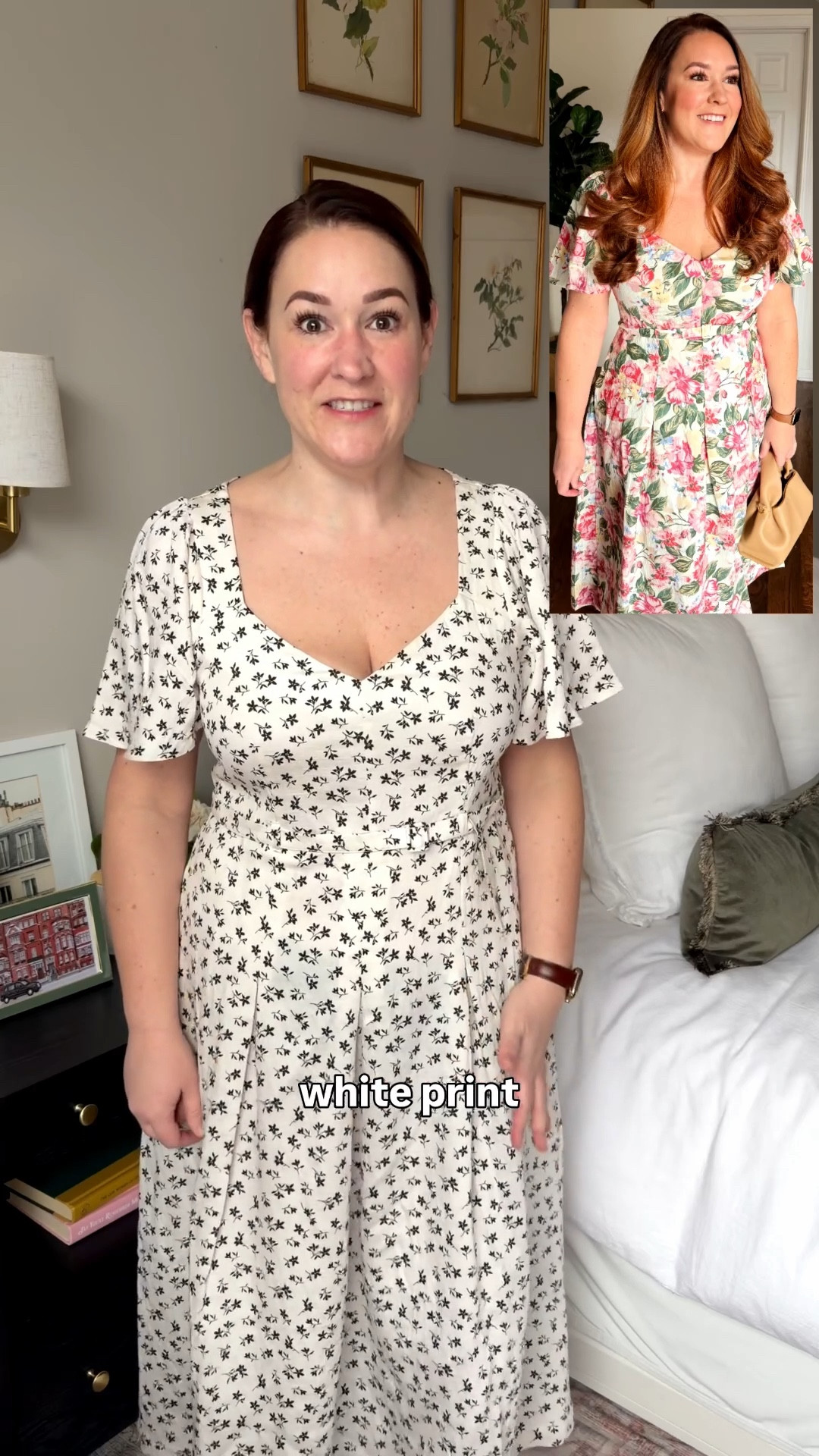 My favorite floral a-line dress with a flutter sleeve comes in a new print and it is perfection! Also tried a Hill House dupe in a brown day dress.￼


#LTKMidsize #LTKSeasonal #LTKootd