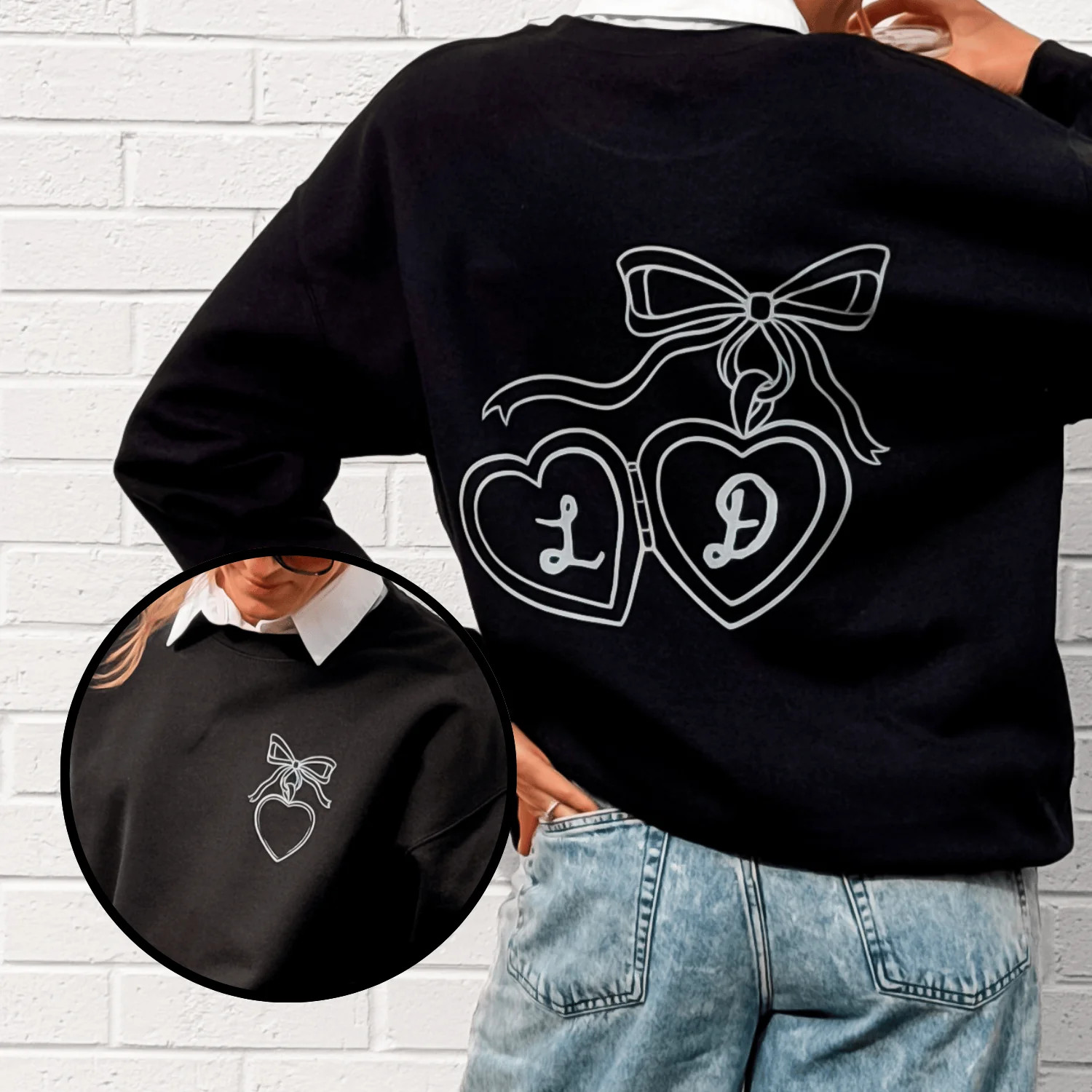 Custom Sweetheart Locket Sweatshirt | Mountain Moverz