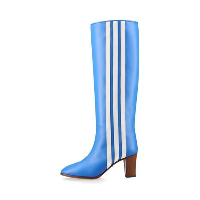 Gucci x Adidas Leather Long boots EU36 Ladies' Blue 715584  Box Bag Included  | eBay | eBay US