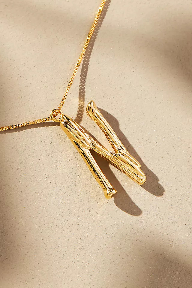 Gleaming Monogram Necklace | Anthropologie (US)