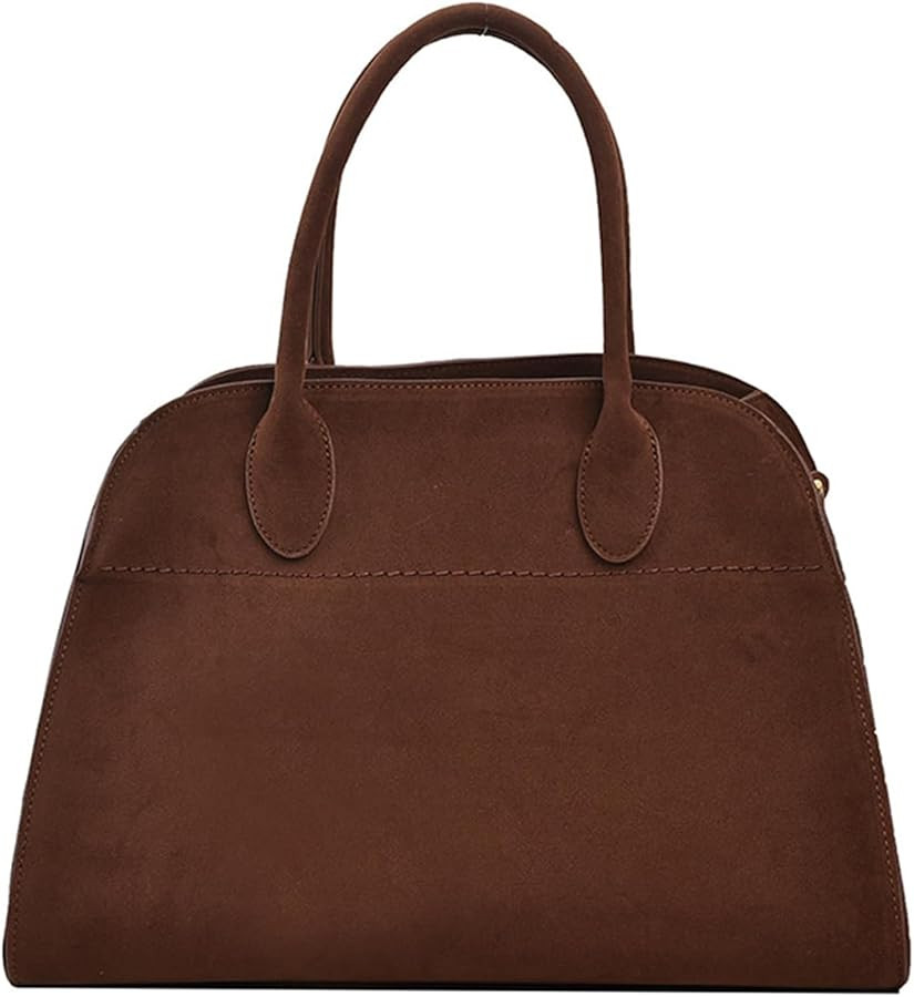 Suede Tote Bag For Women,Faux Leather Tote Bag,Brown Suede Bag,Vintage Top Handle Shoulder Satche... | Amazon (CA)