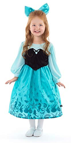 Little Adventures Mermaid Day Dress Costume with Hairbow (Small Age 1-3) - Machine Washable Child Pretend Play and Party Dress with No Glitter | Amazon (US)