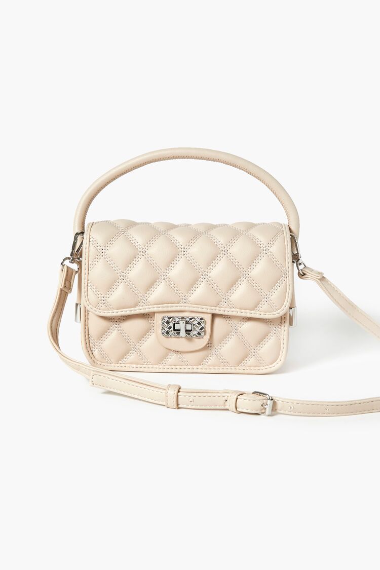 Faux Leather Quilted Crossbody Bag | Forever 21