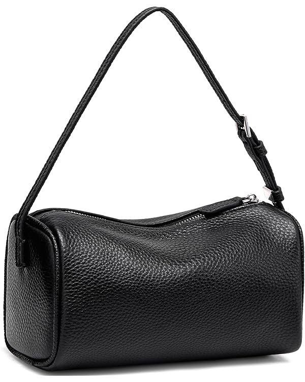 Genuine Leather Crossbody Purses for Women: Small Leather Barrel Shoulder Bags - Designer Trendy ... | Amazon (US)