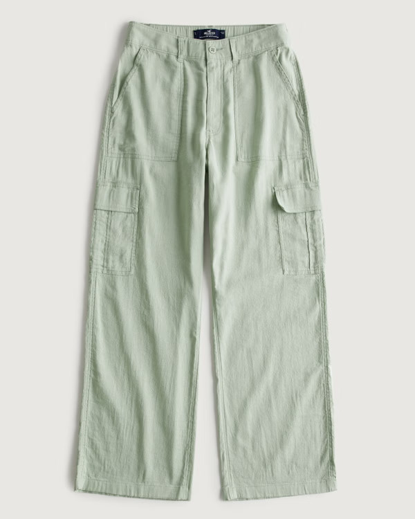 Ultra High-Rise Drapey Cargo Pants | Hollister (US)