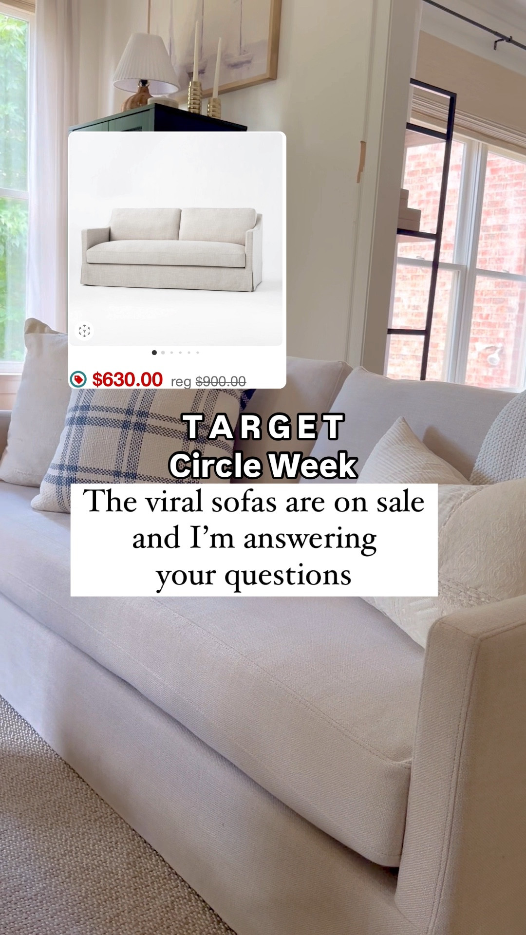 Viral sofas from Target are on sale! We’ve owned these for 6 months now and I’m giving our honest review of them. Grab them at this incredible deal 

#LTKHome #LTKVideo #LTKSummerSales