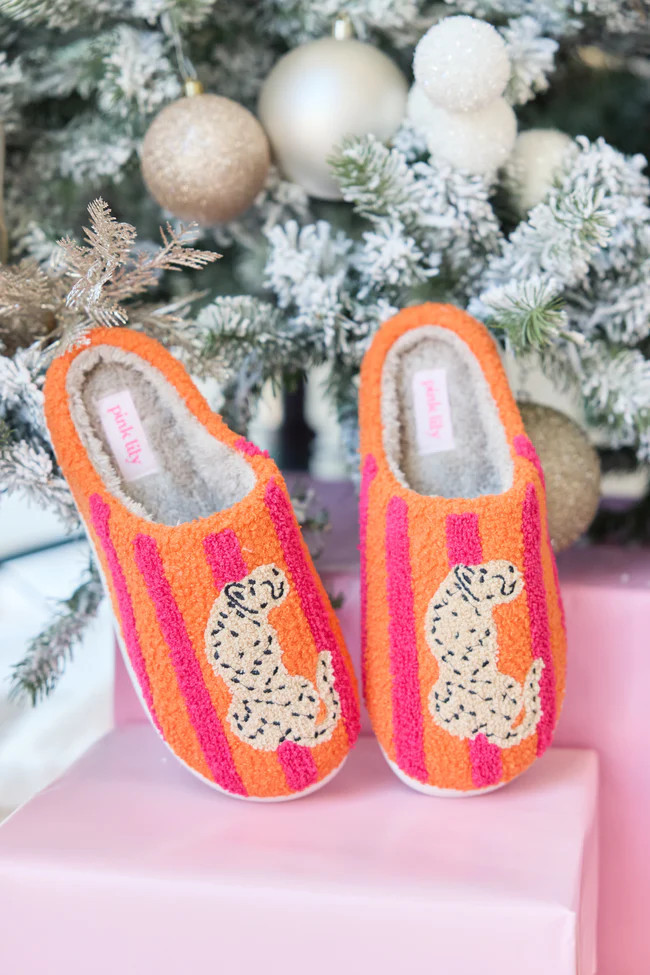 Lucila Cheetah Striped Slippers FINAL SALE | Pink Lily