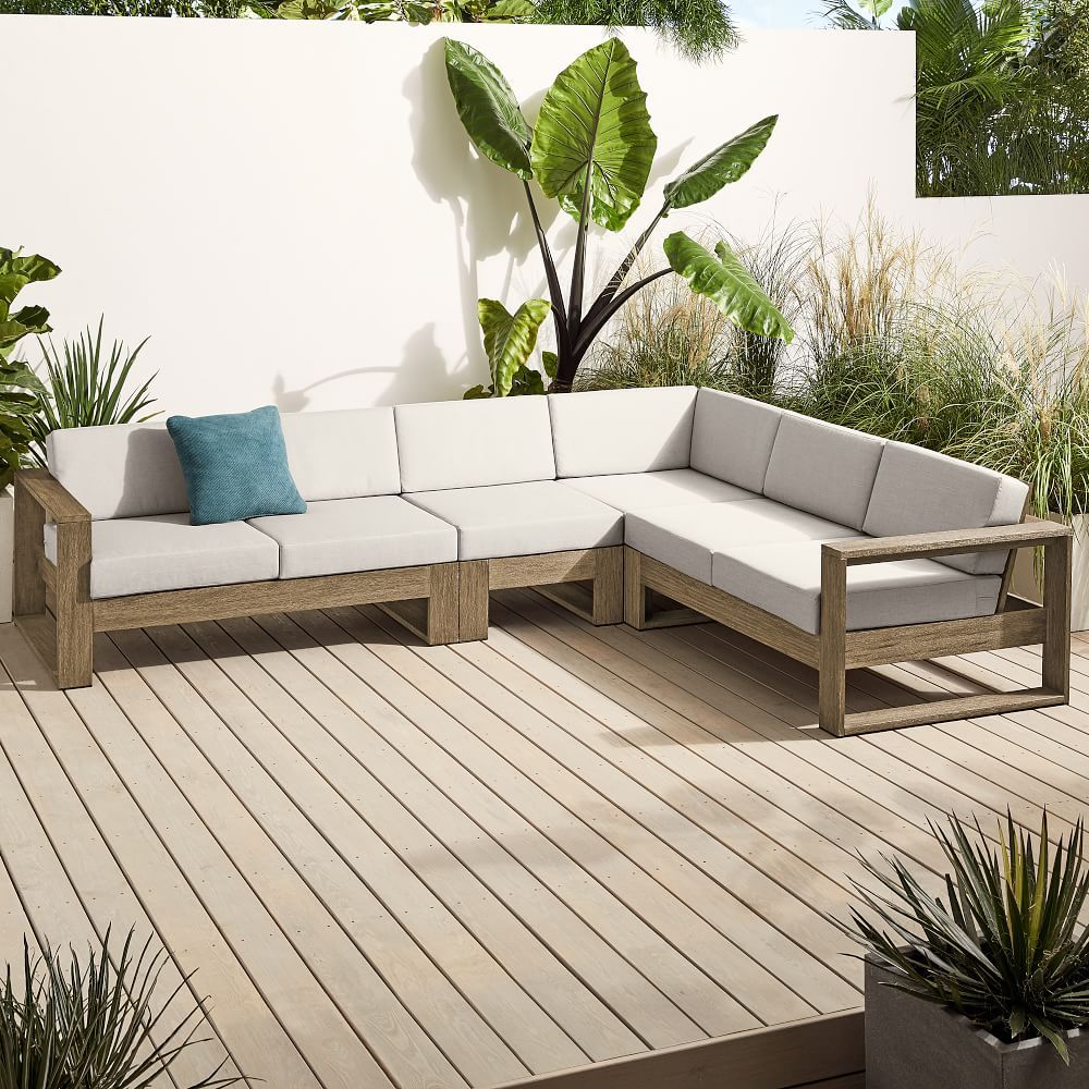Portside Outdoor 4-Piece Sectional | West Elm (US)