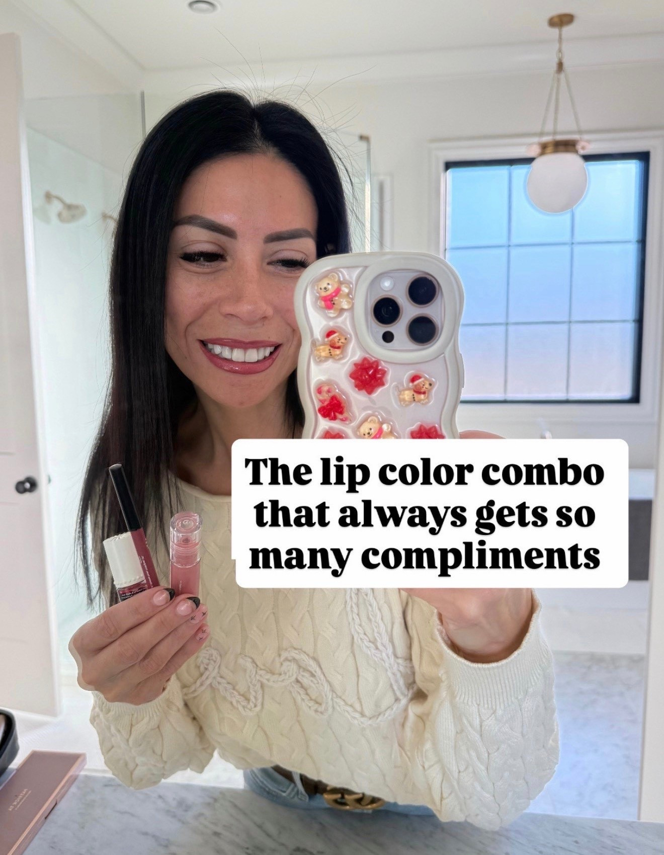 This is my lip color combo that’s makes people believe I got my lips done! Start with the tint and quickly let it dry (literally 10 seconds) and then apply lip liner (I rub a little bit towards the inside of the lip, then apply gloss! You can redo the liner and gloss through the day but no need to redo the tint. 

#LTKgrwm #LTKmomlife #LTKmorningroutine