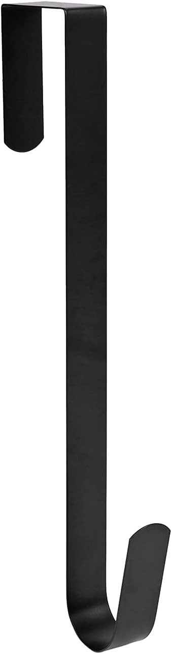 Sattiyrch 12" Wreath Hanger for Front Door,Steel Over The Door Hanger Hook,Wreath Door Hanger (Bl... | Amazon (US)