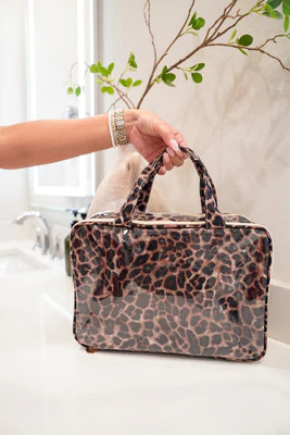 Travel - Leopard Clear Coat XL Bag | KenzKustomz