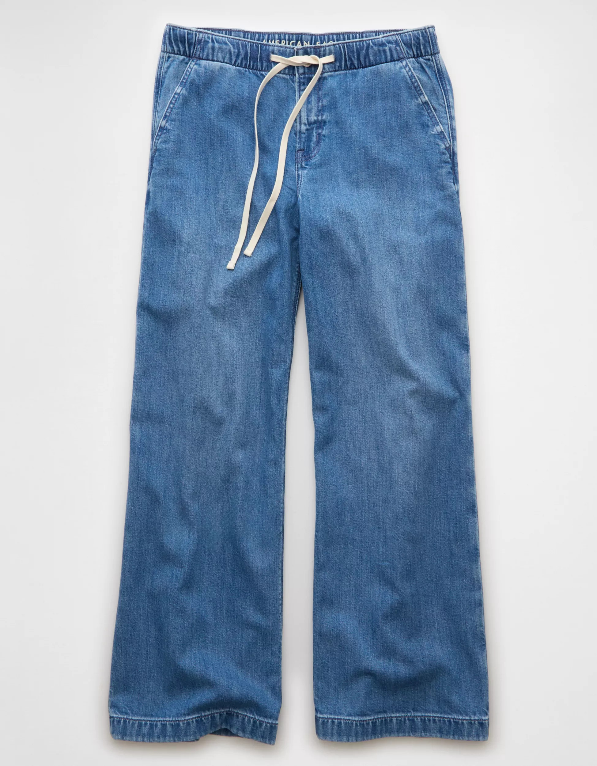 AE Stretch Low-Rise Ultra Wide-Leg Pull-On Jean | American Eagle Outfitters (US & CA)
