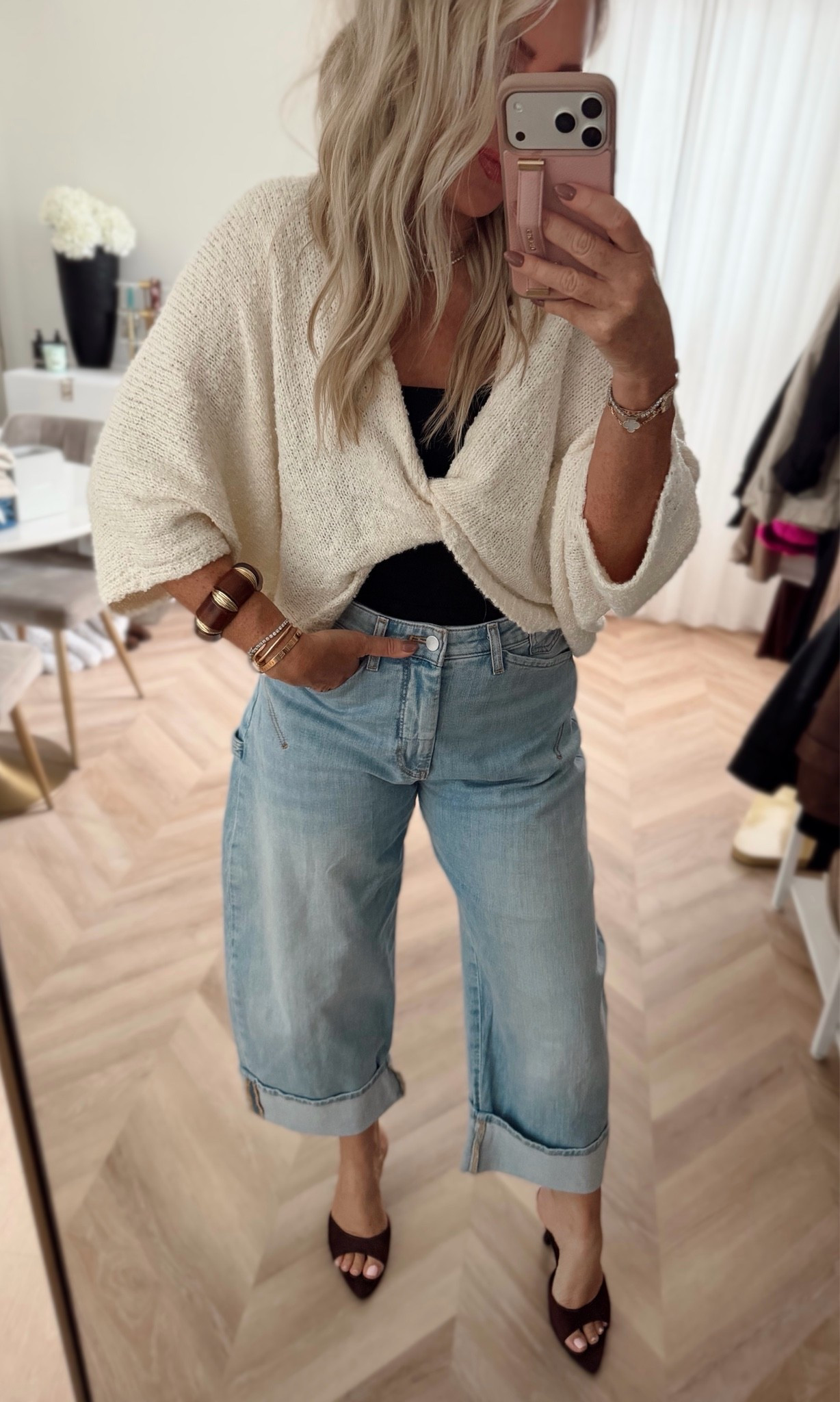 OOTN! Amazon + these fave jeans! 
Heels are SO comfy wow! Highly rec!

#LTKgrwm #LTKSaleAlert #LTKOver40