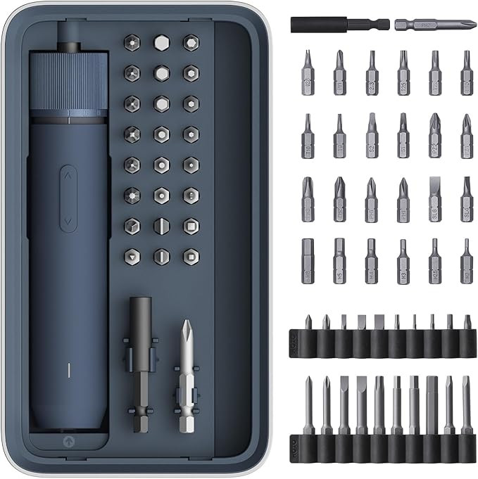 HOTO Electric Screwdriver Rechargeable,25+20 Extra Bits Enhanced Set,3.6V Cordless Screwdriver Se... | Amazon (US)