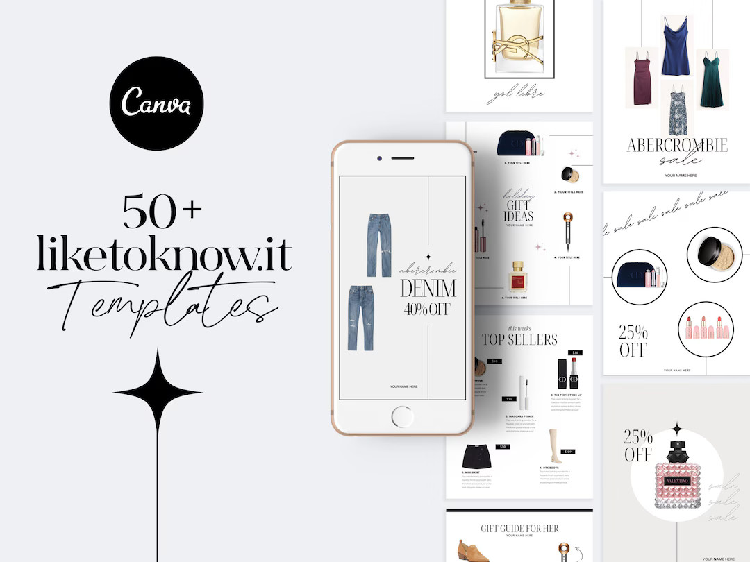 LTK Template Ltk Canva LTK Blogger Template LTK Gift Guide - Etsy | Etsy (US)